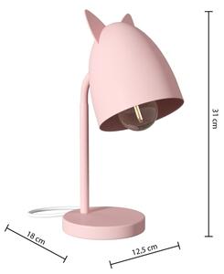 Atmosphera - Dětská stolní lampa OREILLES 1xE14/40W/230V růžová