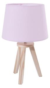 Atmosphera - Stolní lampa TRIPOD 1xE14/40W/230V borovice/růžová