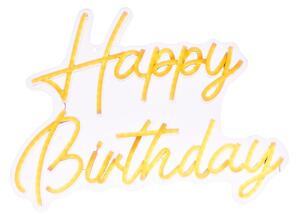Atmosphera - LED Neonová nástěnná dekorace HAPPY BIRTHDAY LED/5V