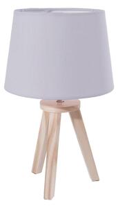 Atmosphera - Stolní lampa TRIPOD 1xE14/40W/230V borovice/šedá