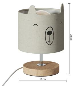 Atmosphera - Dětská stolní lampa TOXEY 1xE14/25W/230V medvídek