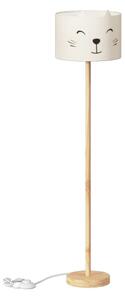 Atmosphera - Dětská stojací lampa FÉLIX 1xE27/40W/230V kočka