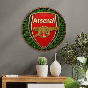 Drevený Měchový obraz HDF - Arsenal - THE GUNNERS