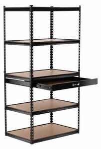 Regál 5 polic + šuplík 180x90x60 - Lakovaný