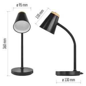 LED Stolní lampa TARA LED/4,5W/230V 4000K černá