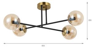Brilagi - Přisazený lustr MALIVA 4xE14/15W/230V zlatá