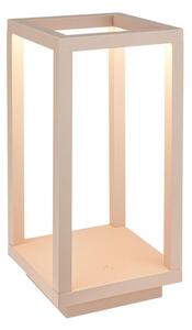 BRILONER Laer stolní lampa - 1,8W, 50lm, bezdrátová, LED, stmívatelné, dotykový vypínač, CCT, béžová 7579011