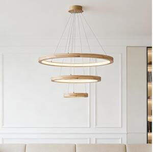 Brilagi - LED Lustr na lanku UMEA WOOD LED/45W/230V pr. 60 cm dřevo