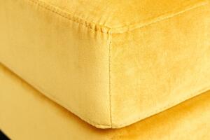 Taburet COZY VELVET 80 CM tmavě žlutý samet Nábytek | Doplňkový nábytek | Taburety
