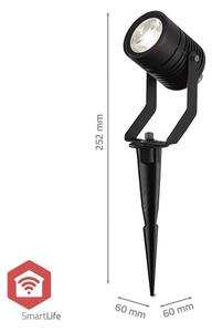 Nedis ZBLOS10RGBW3-SADA 3x LED RGBW Stm. venk. lampa LED/3W/230V IP65 Wi-Fi Tuya