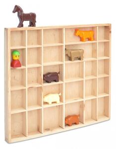 Čisté dřevo Dřevěný organizér pro sběratele, šperky, COLLECT, 45x40 CZ426