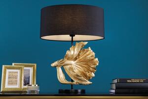 Invicta interior Stolní lampa Fisch Crowntail 65cm černá, zlatá 43170