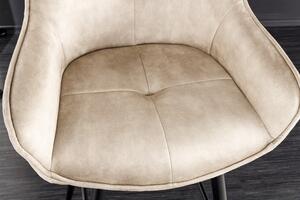Barová židle EUPHORIA 100 CM šampaňská samet Nábytek | Jídelní prostory | Barové židle