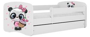 Kocot Kids Dětská postel PANDA bílá Velikost postele: 180x80, Matrace: Bez matrace, Šuplík: Bez šuplíku