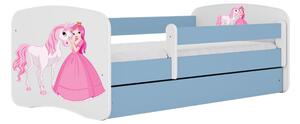 Kocot Kids Dětská postel PRINCEZNA modrá Velikost postele: 160x80, Matrace: Bez matrace, Šuplík: Bez šuplíku