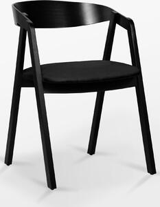 Buková židle NK-15mc Čalounění nebo Eko kůže černá/bílá 52x77x56