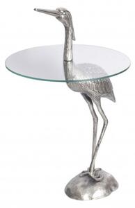 Odkládací stolek HERON 90 CM stříbrný Nábytek | Doplňkový nábytek | Odkládací stolky