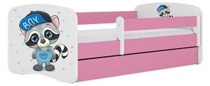 Kocot Kids Dětská postel MÝVAL růžová Velikost postele: 140x70, Matrace: S matrací, Šuplík: Bez šuplíku