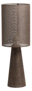Hnědá stolní lampa s textilním stínidlem (výška 58 cm) Micky – Light & Living