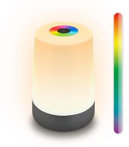 BRILONER Nubsi stolní lampička - 2,8W, 280lm, nabíjecí, LED, stmívatelné, RGB+W, antracit mat 7554015
