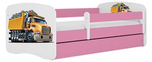 Kocot Kids Dětská postel NÁKLAĎÁK růžová Velikost postele: 160x80, Matrace: S matrací, Šuplík: Bez šuplíku