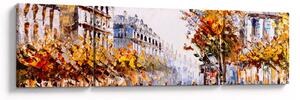 Obraz - Ulice v Paříži (170x50 cm)