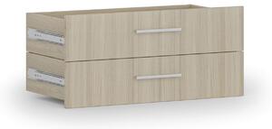 Zásuvky ke skříni PRIMO, 2 zásuvky, 1781 x 800 x 420 mm, dub přírodní