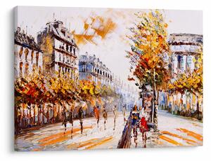 Obraz - Ulice v Paříži (70x50 cm)