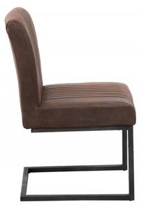 Židle BIG ASTON vintage hnědá mikrovlákno Nábytek | Jídelní prostory | Jídelní židle | Konzolové
