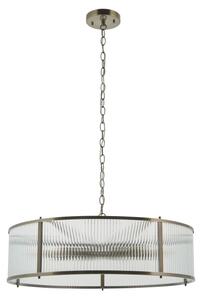 Endon 119455 - Lustr na řetězu RIDGETON 8xE14/7W/230V mosaz
