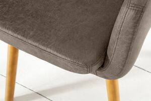 Židle SUPREME vintage taupe mikrovlákno Nábytek | Jídelní prostory | Jídelní židle | Všechny jídelní židle