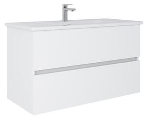 Dřevojas - Koupelnová skříňka s umyvadlem BANO 100x47 cm bílá