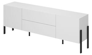 TV stolek/skříňka Kjukon 200 (matná bílá). Akce -12%
