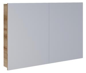 Dřevojas - Zrcadlová koupelnová skříňka NEXI 100x68 cm dub