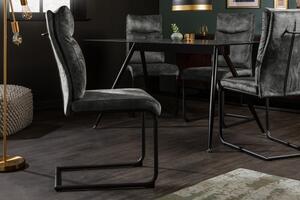 Konzolová židle COMFORT II S RUKOJETÍ tmavě zelená samet Nábytek | Jídelní prostory | Jídelní židle | Všechny jídelní židle