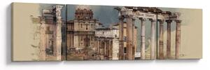 Obraz - Forum Romanum, Řím, Itálie (170x50 cm)