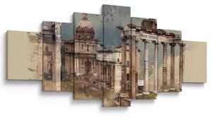 Obraz - Forum Romanum, Řím, Itálie (210x100 cm)