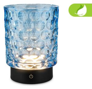 BRILONER Sunora LED stolní lampička bezdrátová IP44, stmívatelné, dotykový vypínač, modrá 7560010