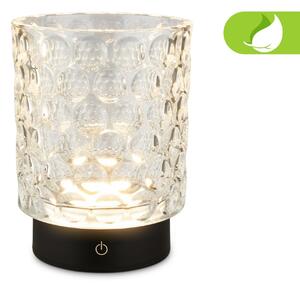 BRILONER Sunora LED stolní lampička bezdrátová IP44, stmívatelné, dotykový vypínač, čirá 7560015