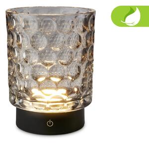 BRILONER Sunora LED stolní lampička bezdrátová IP44, stmívatelné, dotykový vypínač, šedá 7560014