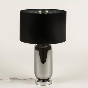 Stolní designová lampa Rionn Black and Silver (LMD)