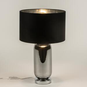 Stolní designová lampa Rionn Black and Silver (LMD)