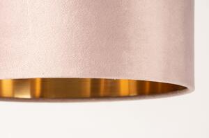 Stolní textilní lampa Pallas Pink and Silver (LMD)