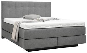 POSTEL BOXSPRING, 180/200 cm, textil, šedá Beldomo - Sleep - Postele boxspring