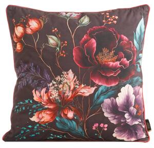 DEKORAČNÍ POVLAK NA POLŠTÁŘ VELVET 129 45X45 CM KVĚTY