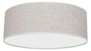 Stropní svítidlo Lino Round, 1x lněné stínítko, (bílé plexisklo), (fi 50cm)