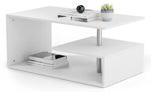Konferenční stolek, 90 x 50 x 41 cm, bílá