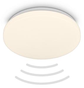 BRILONER Walk LED stropní svítidlo IP54, 3m dosah čidla, pohybové čidlo bílé 3827016