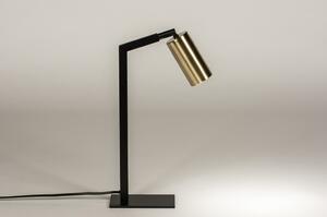 Stolní minimalistická lampa Benett Black and Gold (LMD)