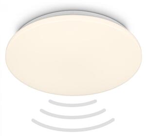 BRILONER Walk LED stropní svítidlo IP54, 3m dosah čidla, pohybové čidlo, bílé 3828016